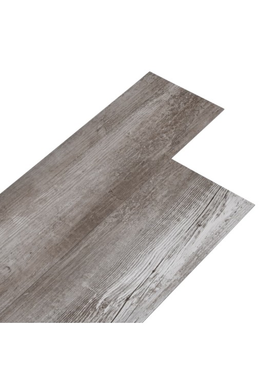 Grīdas dēļi, pašlīmējoši, 5,02 m², 2 mm, matēta, brūna koka pvc