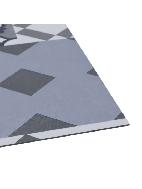 Grīdas flīzes, pašlīmējošas, 5,11 m², krāsains raksts, pvc