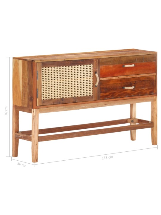 Kumode, 118x30x76 cm, pārstrādāts masīvkoks