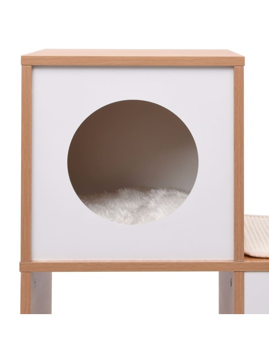 Kaķu māja ar sizala paklāju nagu asināšanai, 100 cm