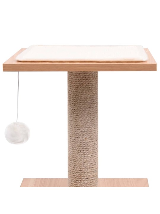 Kaķu māja ar sizala paklāju nagu asināšanai, 62 cm