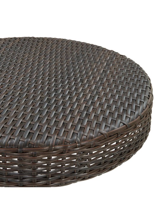 Dārza galds, brūns, 60,5x106 cm, pe rotangpalma