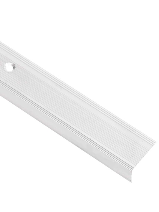 Kāpņu profili, 5 gb., l forma, 100 cm, sudraba krāsas alumīnijs