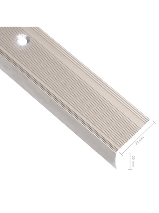 Kāpņu profili, 15 gab., l forma, 100 cm, alumīnijs