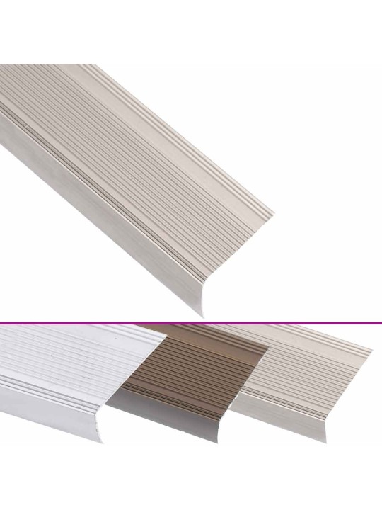 Kāpņu profili, 15 gab., l forma, 100 cm, alumīnijs