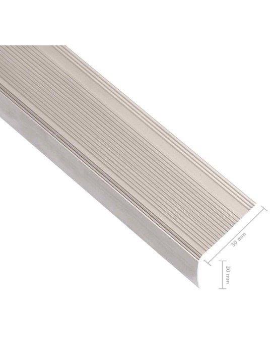 Kāpņu profili, 15 gab., l forma, 100 cm, alumīnijs