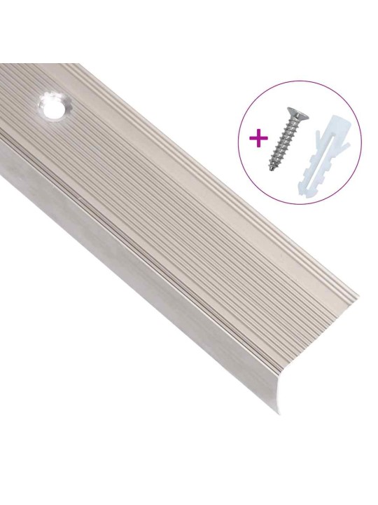Kāpņu profili, 5 gab., l forma, 100 cm, alumīnijs