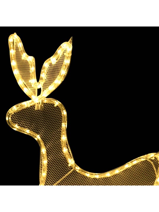 Ziemassvētku dekors, briedis un kamanas, siets, 432 led