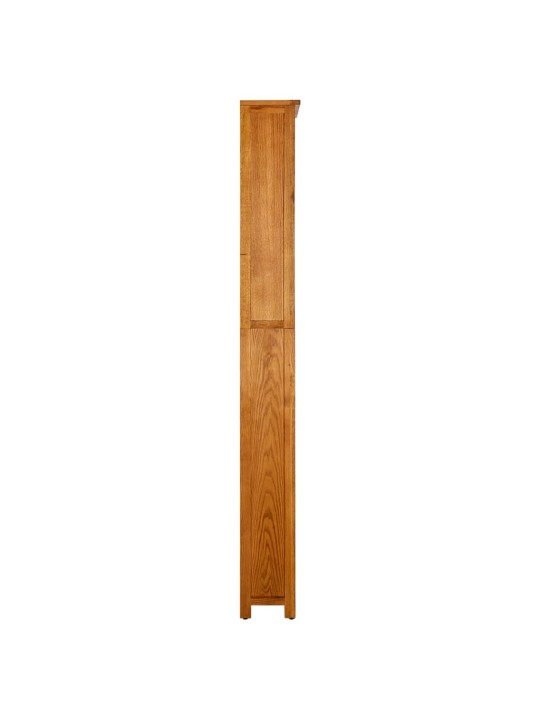 Grāmatu plaukts, 7 nodalījumi, 90x22,5x200 cm, ozola masīvkoks