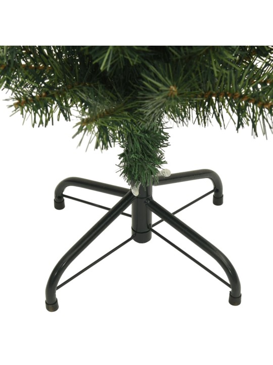 Mākslīgā Ziemassvētku egle ar statīvu, šaura, zaļa, 180 cm, PVC