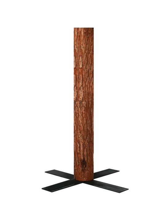 Ziemassvētku egle ar dabīgu koku un čiekuriem, zaļa, 210cm, PVC