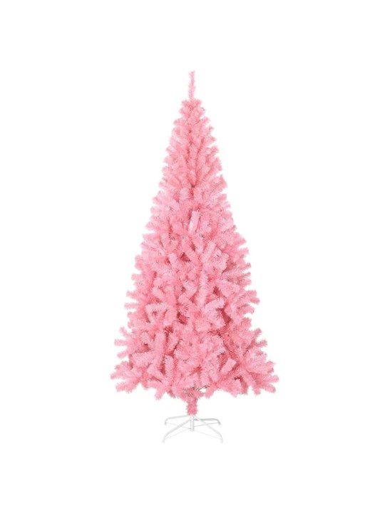 Mākslīgā Ziemassvētku egle ar statīvu, rozā, 180 cm, PVC