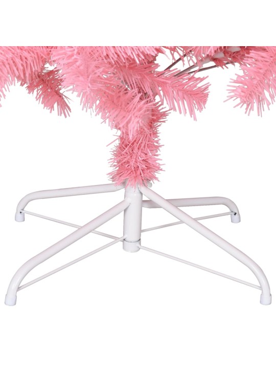 Mākslīgā Ziemassvētku egle ar statīvu, rozā, 180 cm, PVC