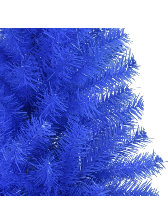 Mākslīgā ziemassvētku egle ar statīvu, zila, 180 cm, pvc