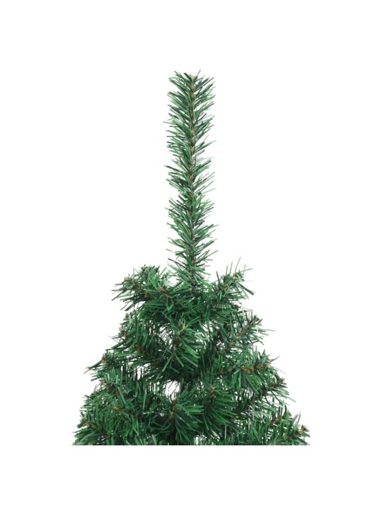 Mākslīgā Ziemassvētku egle ar statīvu, pusapaļa, 150 cm, PVC