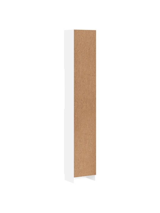 Vannasistabas plaukts, balts, 32x25,5x190 cm, inženierijas koks