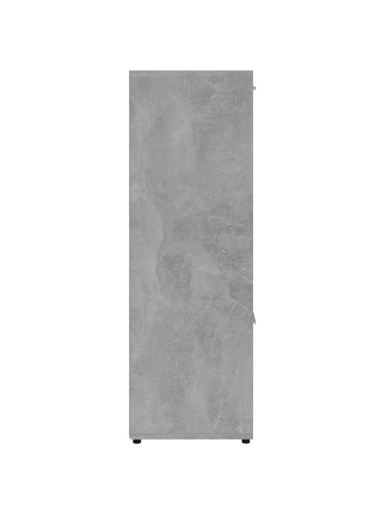 Grāmatu plaukts, betona pelēks, 90x30x90 cm, skaidu plāksne