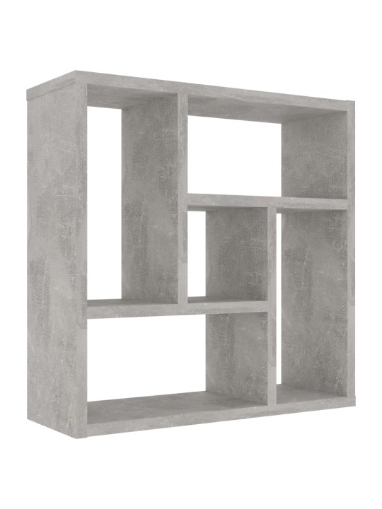 Sienas plaukts, betonpelēks, 45,1x16x45,1 cm, inženierijas koks