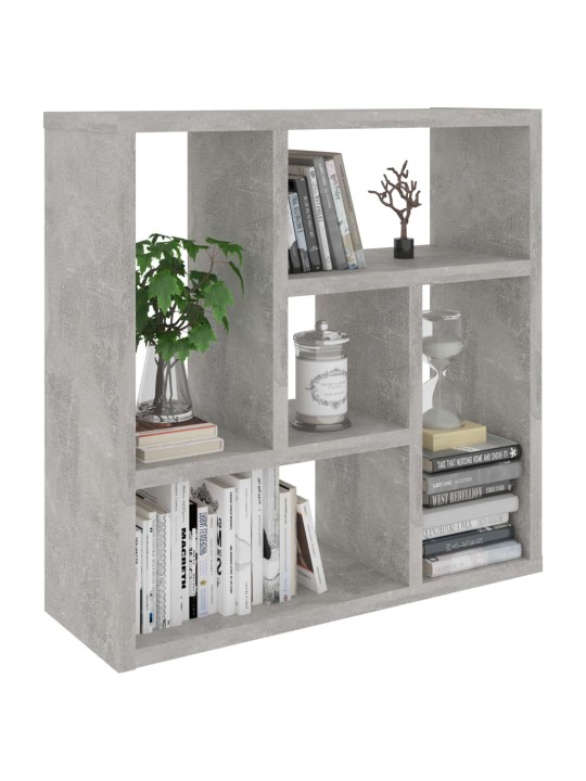 Sienas plaukts, betonpelēks, 45,1x16x45,1 cm, inženierijas koks