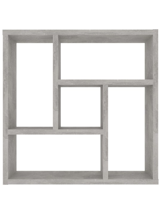 Sienas plaukts, betonpelēks, 45,1x16x45,1 cm, inženierijas koks