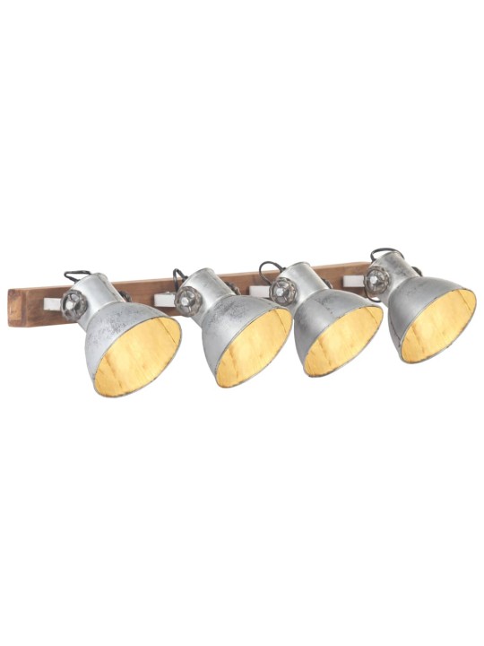 Sienas lampa, industriāls dizains, sudrabaina, 90x25 cm, e27