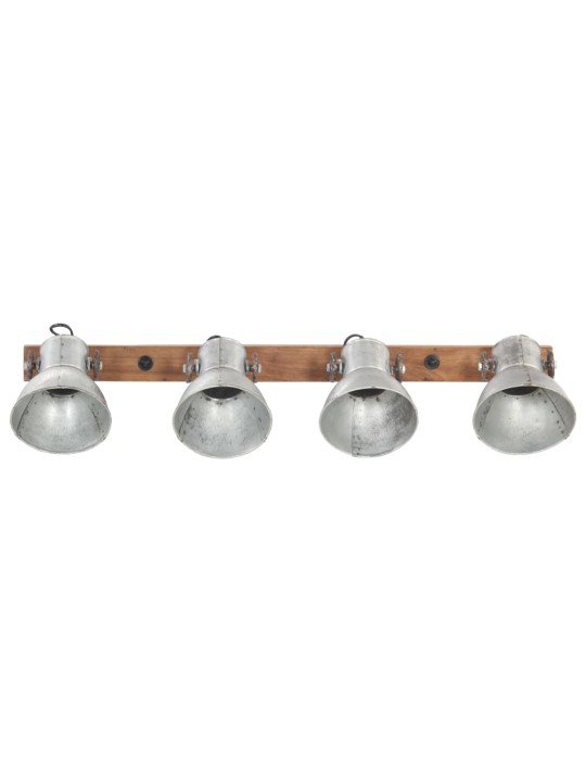 Sienas lampa, industriāls dizains, sudrabaina, 90x25 cm, e27