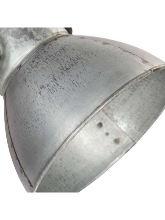 Sienas lampa, industriāls dizains, sudrabaina, 90x25 cm, e27