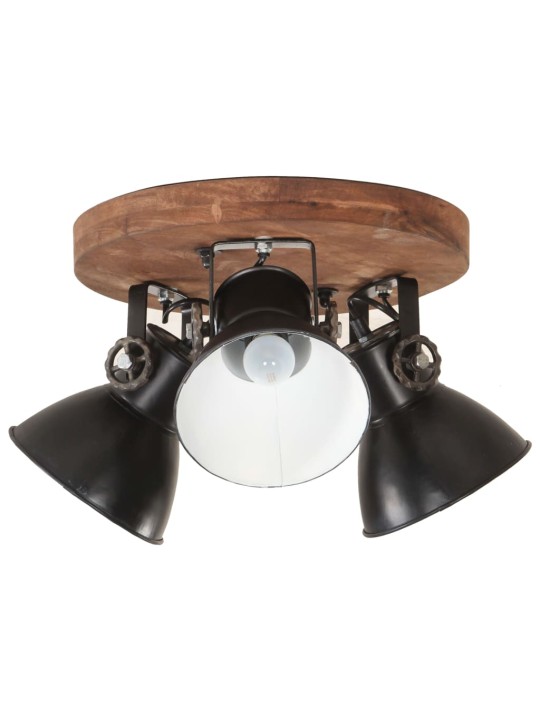 Griestu lampa, industriāls dizains, melna, 25 w, 42x27 cm, e27