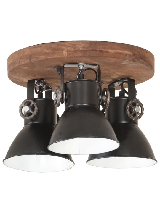 Griestu lampa, industriāls dizains, melna, 25 w, 42x27 cm, e27