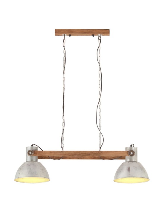Griestu lampa, industriāls dizains, 25 w, sudraba, 109 cm, e27