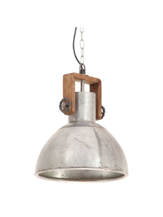 Griestu lampa, industriāls dizains, sudrabaina, 25 w, 30cm, e27