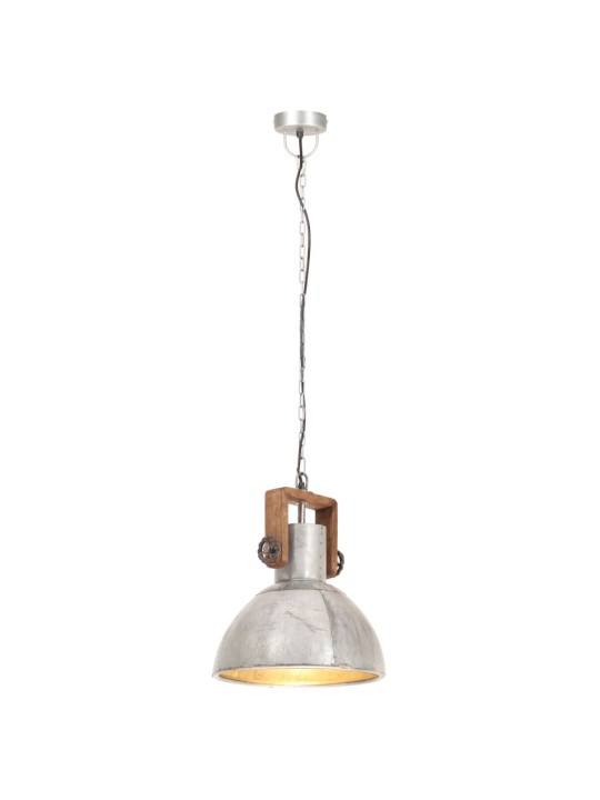 Griestu lampa, industriāls dizains, sudrabaina, 25 w, 30cm, e27