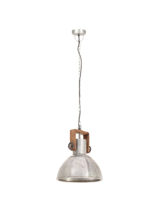 Griestu lampa, industriāls dizains, sudrabaina, 25 w, 30cm, e27