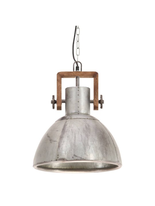 Griestu lampa, industriāls dizains, sudrabaina, 25 w, 30cm, e27
