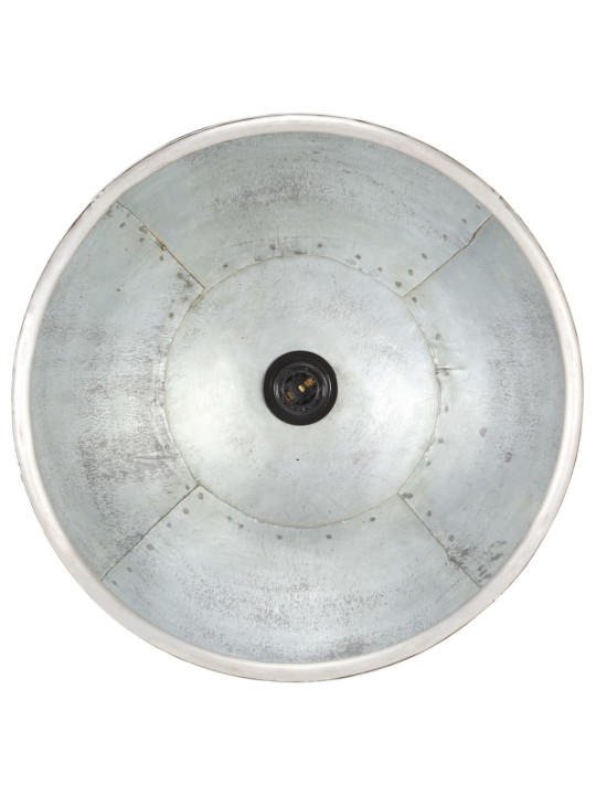 Griestu lampa, industriāls dizains, sudrabaina, 25 w, 30cm, e27