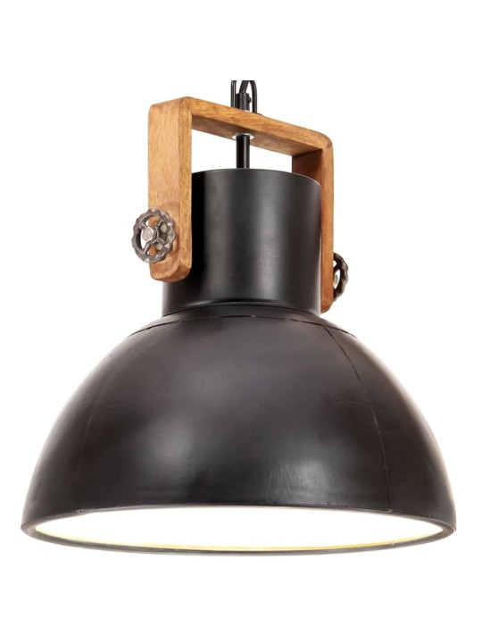 Griestu lampa, industriāls dizains, melna, 25 w, 30 cm, e27