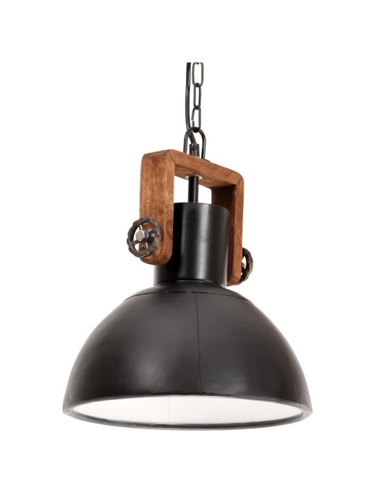 Griestu lampa, industriāls dizains, melna, 25 w, 30 cm, e27