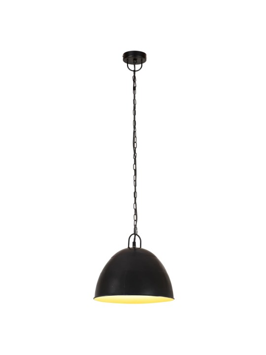 Griestu lampa, industriāls dizains, melna, 25 w, 31 cm, e27