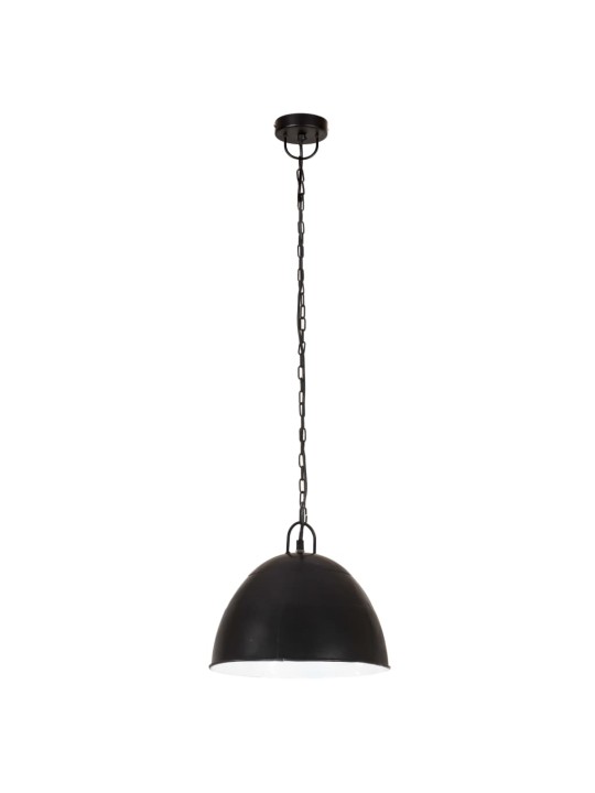 Griestu lampa, industriāls dizains, melna, 25 w, 31 cm, e27