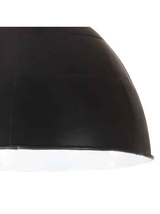 Griestu lampa, industriāls dizains, melna, 25 w, 31 cm, e27