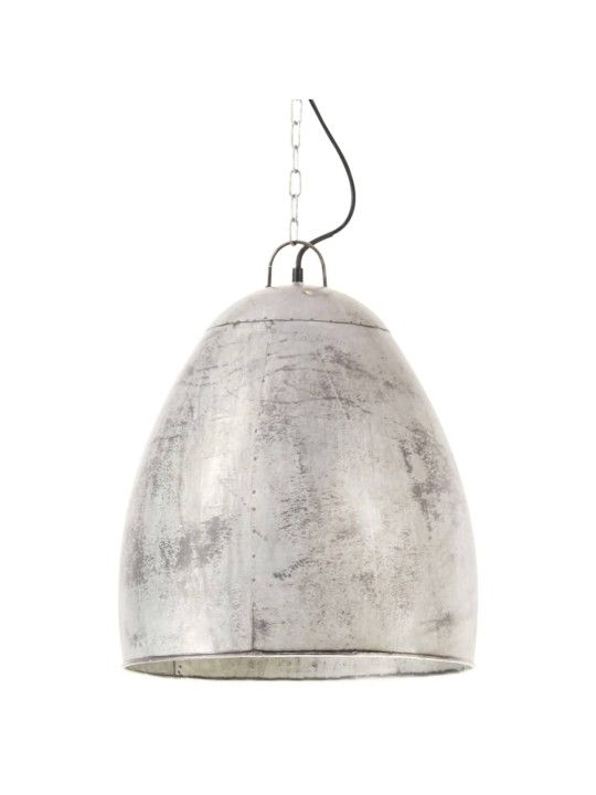 Griestu lampa, industriāls dizains, sudrabaina, 25 W, 42cm, E27