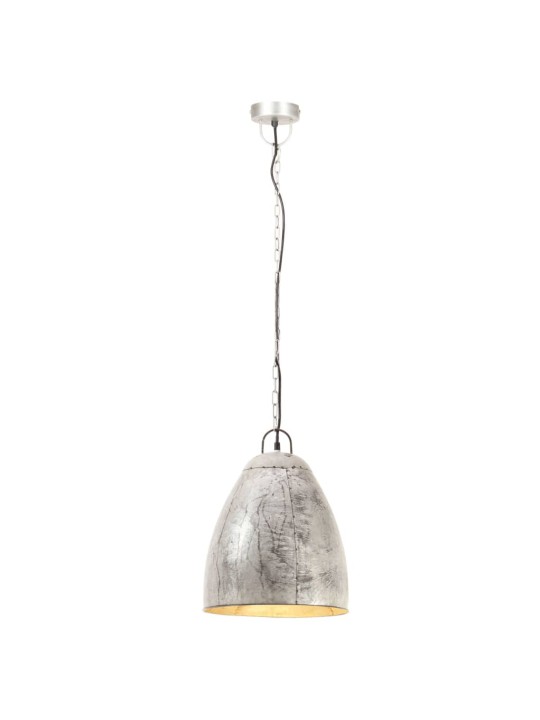 Griestu lampa, industriāls dizains, sudrabaina, 25 w, 32cm, e27