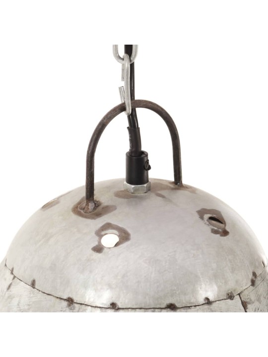 Griestu lampa, industriāls dizains, sudrabaina, 25 w, 32cm, e27