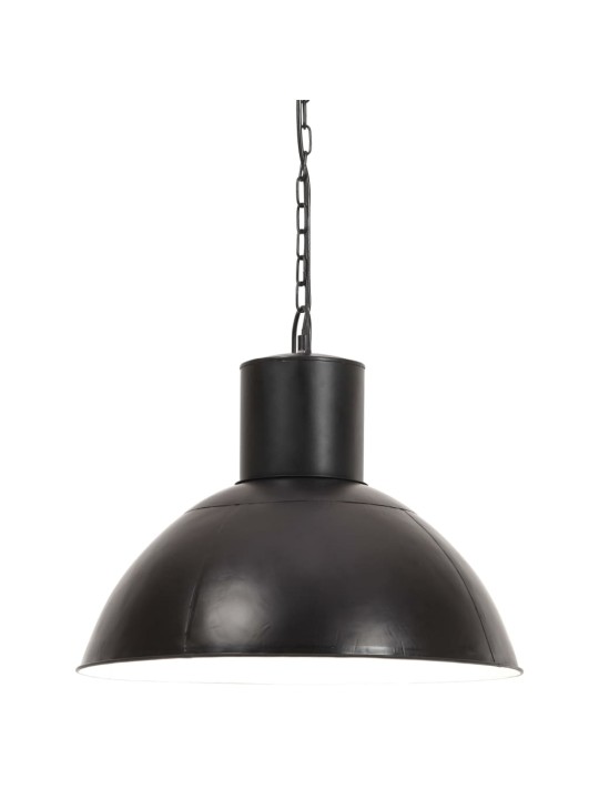 Griestu lampa, melna, apaļa, 25 w, 48 cm, e27