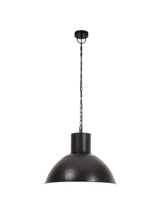 Griestu lampa, melna, apaļa, 25 w, 48 cm, e27