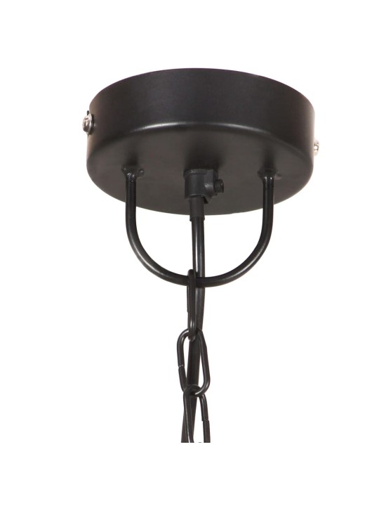 Griestu lampa, melna, apaļa, 25 w, 48 cm, e27