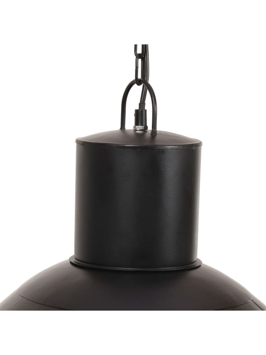 Griestu lampa, melna, apaļa, 25 w, 48 cm, e27