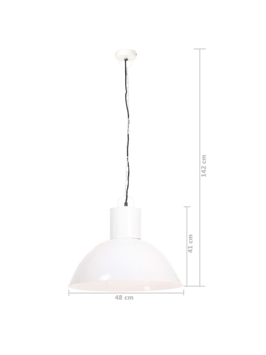 Griestu lampa, balta, apaļa, 25 w, 48 cm, e27
