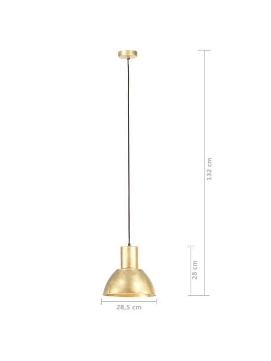 Griestu lampa, misiņa krāsā, apaļa, 25 w, 28,5 cm, e27