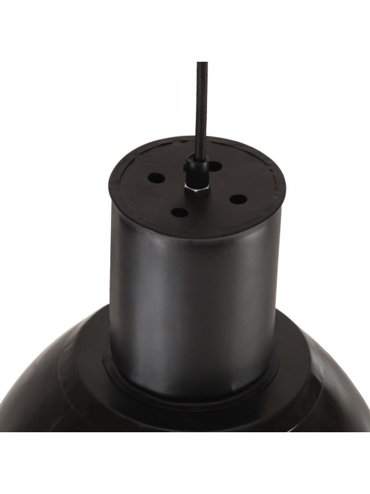 Griestu lampa, melna, apaļa, 25 w, 28,5 cm, e27